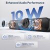 FULMINARE Bluetooth Speaker with 26W HD Sound, Portable Speaker Up to 30H Playtime, AUX&TF-Card&USB Input, LED Lights, Speakers Bluetooth 5.3 Wireless for Home/Party/Outdoor, Birthday Gift (Black) - Image 2