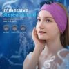 Voerou Sleep Headphones Wireless Bluetooth - Adjustable Headband Earbuds Washable Sleeping Headphones, Technology Gadgets for Side Sleepers, Workout, Jogging, Yoga, Travel, Meditation - Image 4