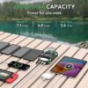 Acenew Solar Power Bank, 20000mAh Wireless Charger Power Bank, 15W Fast Charging Power Bank for Phone-Camping Battery Pack Charger Poatable Multi USB Ports Input/Output with Solar Panels(Green) - Image 5