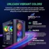 Skytech Gaming Nebula Gaming PC Desktop – AMD Ryzen 5 3600 3.6 GHz, NVIDIA GTX 1650, 500GB NVME SSD, 16GB DDR4 RAM 3200, 600W Gold PSU, 11AC Wi-Fi, Windows 11 Home 64-bit,Black - Image 2