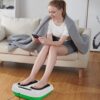 ROTAI Vibration Foot Massager Multi Relaxations and Pain Relief Rotating Acupressure Electric Foot Circulation Device with Remote Control (White) - Image 2