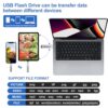 Plumunom Flash Drive for iPhone External Storage 128GB,iPhone USB Storage Flash Drive Save More Photos and Videos.Memory Stick for iPhone Flash Drive for Photos Compatible with i0S/Android/PC.… - Image 4