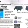Feit Electric Triple Outlet Outdoor Smart Plugs, 2-Pack, WiFi, Controls Devices from Anywhere, Voice Control, Schedules, Timer, Compatible with Alexa and Google Home, Black - Image 3