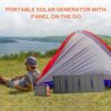 Portable Solar Generator with Panel, 100W Portable Power Station with 40W Panel, 110V AC Outlet Camping Solar Power Bank 146Wh Lithium Battery Pack for Home Use RV Van Outdoor Power Outage Backup - Image 2