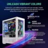 Skytech Azure Gaming PC, Intel i7 14700F 2.1 GHz, RTX 4070 Super 12GB GDDR6X, 1TB NVME Gen4, 32GB DDR5 RAM RGB, 750W Gold PSU, Wi-Fi, Win 11 Home - Image 2