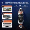 10.26" Wireless Portable Carplay Screen for Car, HD Android Auto Screen, Car Stereo Touch Screen, 1080P Backup Camera, 4K Dash Cam, Mirror Link/Voice Control/Music Play/GPS Navigation - Image 5