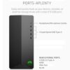 HP Pavilion Tower PC Desktop Computer, 32GB DDR4 RAM, 2TB PCIe SSD, Intel 6-Core i5-10400F (Beat i7-8700), GeForce GT 610 2GB, WiFi Adapter, RJ45, Type-C, HDMI, KB and Mouse, Windows 11 Pro, WE/PGPY - Image 6