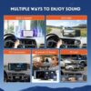 10.26" Wireless Portable Carplay Screen for Car, HD Android Auto Screen, Car Stereo Touch Screen, 1080P Backup Camera, 4K Dash Cam, Mirror Link/Voice Control/Music Play/GPS Navigation - Image 6