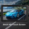 GPS Navigation 9 inch High-Definition Touch Screen 256+16G，for Car Trucks RV，2025 Map (Free Lifetime Updates), Support Voice Turn Direction Guidance/Speed and Red Light Warning/Custom Truck Routing - Image 6
