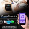 Pyle Bluetooth Marine Receiver Stereo & Speaker Kit 300W Single DIN Boat Marine Head Unit l LCD, Mic, Hands-Free Calling, AUX, MP3/USB/SD, AM/FM Radio, Remote - PLMRK47BK (Black) - Image 5