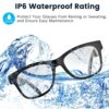 QZTELECTRONIC Smart Bone Conduction Glasses Bluetooth with Open-Ear Headphones, Photochromic Blue Light Blocking Lenses, IPX6 Waterproof, Hands-Free Calls/Music, Ideal Gifts for Dad/Men-Upgraded - Image 7