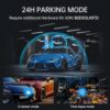 Veement 4K Rear View Mirror Camera, 10'' 4K Mirror Dash Cam with 1080P Backup Camera, Dash Cam Front and Rear for Car with Voice Control, 24H Parking Mode, Night Vision, 32GB SD Card Included - Image 6