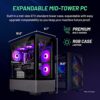 Skytech Gaming Azure Gaming PC Desktop – AMD Ryzen 7 7700X 4.5 GHz, NVIDIA RTX 4070, 1TB NVME SSD, 32GB DDR5 RAM RGB, 650W Gold PSU, 360mm AIO, 11AC Wi-Fi, Windows 11 Home 64-bit,Black - Image 7