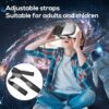 VR Headset for Phone, Compatible with iPhone Samsung and Android 3D Virtual Reality for Kids and Adults VR Goggles for Smartphone /4.5-6.3in Eyes Protected Anti-Blue HD Lenses - Image 4