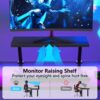 Mr IRONSTONE L Shaped Gaming Desk Corner Computer Desk, Home Office Desks Writing Workstation with Large Monitor Stand, Easy to Assemble (Black,51 Inch) - Image 6