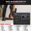 Pyle Professional USB Audio Interface with MIC/LINE, Guitar, AUX Stereo and RCA Inputs, Phone/Stereo/Monitor Outputs, Ideal for Computer Playing & Recording, Preset 24 Digital Effects - PMUX9 - Image 8