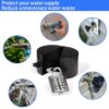 Outdoor Metal Faucet Lock and Cover - Universal Hose Spigot Locking Device for Gate Valve - Prevent Water Theft (Black) - Image 6
