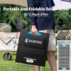 DOROEO 100W Portable Solar Panel, Foldable Solar Charger for Power Station, Monocrystalline Solar Panel with QC3.0 USB-A &Type-C DC19V Port, Waterproof Folding Panel Solar for Camping RV Trip - Image 5