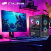 STGAubron Gaming PC Computer Desktop, RX 550 4GB, Intel i7 Xeon E5, 16GB RAM, 512GB SSD, WiFi, BT 5.0, W10H64, RGB Fanx3, RGB Mouse Pad, Gaming Computer Tower for Gamer,Streaming - Image 5