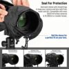 NEEWER Camera Rain Cover, Small Size Durable Nylon Raincoat Compatible with Canon Sony Nikon DSLR Mirrorless Vlog Camera & Lenses Within 200mm, with Sleeves, Drawstrings, Viewing Window, PB003 - Image 3