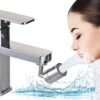 Srmsvyd 720° Swivel Sink Faucet Aerator, Bathroom Sink Spray Aerator Anti-Splash Rotate Faucet and Water Saving Faucet Sprayer Head Attachment for Kitchen Backyard - Image 2
