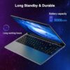 SAINTDISE 15.6" Laptop Computer - Quad-Core N95 Processor (Up to 3.4GHz) Laptop PC 16GB DDR4 512GB SSD, Students Business Laptop Support Touch ID,WiFi, BT4.2, HDMI, USB 3.0 - Image 8