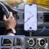 Wireless Car Charger, MOKPR Auto-Clamping Car Mount 15W/10W/7.5W Fast Charging Air Vent Car Phone Mount Compatible with iPhone 15/14/13/13 Pro/12 Pro Max/12 pro/12/11/10 Series, Samsung Galaxy Series - Image 4