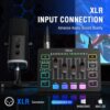 FIFINE Gaming Audio Mixer, Streaming RGB PC Mixer with XLR Microphone Interface, Individual Control, Volume Fader, Mute Button, 48V Phantom Power, for Podcast/Recording/Vocal/Game Voice-AmpliGame SC3 - Image 2