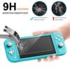 Crystal Clear Cover Case for Switch Lite, Ultra Slim Clear Hard PC Protective Case Compatible with Nintendo Switch Lite with a Glass Screen Protector and 8 Thumb Grips Caps - Image 2