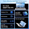 FUNYET 14 Inch Gaming Laptop, Laptop Computer 2025 Windows 11 Pro, 16GB RAM 1TB SSD, Intel 11th Gen N5095 Processor(up to 2.9 GHz), FHD 1920 x 1080 - Image 2