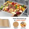Air Fryer Liners Compatible with Breville the Smart Oven Air Fryer Pro, 100 PCS Unbleached Baking Parchment Paper Disposable with 4 PCS AirFryer Oven Liners Accessories for Breville BOV900BSS - Image 2