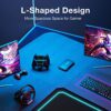 Mr IRONSTONE L Shaped Gaming Desk Corner Computer Desk, Home Office Desks Writing Workstation with Large Monitor Stand, Easy to Assemble (Black,51 Inch) - Image 5