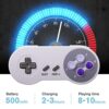 KIWITATA 2 Pack 2.4GHz Wireless Controller for SNES Original Console, Rechargeable Wireless SNES Remote Gamepad Controller for SNES Super Entertainment System Console-7 Pin Connector - Image 5