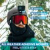 Helmet Mount Adhesive Sticky Pads for GoPro Hero 13 12 11 10 9 8 MAX Go Pro 7 6 5 4 3 2 1 Session Insta 360 DJI Osmo Campark SJCAM AKASO Action Cameras Buckle Mounts Adapter Accessories Mounting Kit - Image 3
