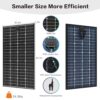 JJN Bifacial 200 Watt Solar Panel, 16BB N-Type 200W 12V 25% High Efficiency 200W Solar Panels, Monocrystalline Solar Module for RV Home Farm Trailer Camper Marine Off-Grid Solar System - Image 4
