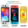ivoler 4-Pack Tempered Glass Screen Protector Designed for Nintendo Switch OLED Model 2021&2023 with [Alignment Frame] Transparent HD Clear[Updated Version] Screen Protector for Switch OLED 7'' - Image 2
