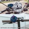 XLEADER Portable Bluetooth Speaker with Handlebar Mount for Bike Motorcycle, Certified IPX7 Waterproof, Small Wireless Speaker with Lights,Clip,Mic,Bassup,2000mAh, Bike Bicycle Accessories,for Riding - Image 5