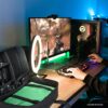 USA GEAR Ring Light Case for Gaming - Compatible with Neewer, Sensyne, and Other Ring Lights - Customizable Interior for Ring Light, Green Screen, Streaming Equipment - Water Resistant Exterior - Image 5