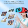 Upgraded VR Headset for Nintendo Switch & Switch OLED Model, Switch VR Glasses with Adjustable HD Lenses and Comfortable Head Strap, Labo VR Kit 3D Goggles for Switch Accessories (Orange&Blue) - Image 3