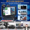 Car Screen Portable Carplay for Apple: 7 Inch Android Auto - Wireless Car Play with Backup Camera,2.5K Dash Cam,GPS Navigation,Car Audio Receivers Bluetooth,Mirror Link, Bluetooth,FM,Siri AMTIFO A28 - Image 3