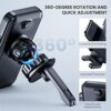 CINDRO Phone Holder Car [Upgrade Clip Never Fall] Car Phone Holder Mount Automobile Air Vent Hands Free Cell Phone Holder for Car Fit for All Car Mount for iPhone Android Smartphone - Image 4