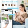 AMTIFO Security Cameras Wireless Outdoor: Magnetic 2-Pack Install-Free Indoor Smart 2K WiFi - Long Battery Life Powered Cameras for Home Security with AI Motion Detection - Image 9