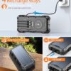 Solar Charger Power Bank, 42,800mAh Wireless Portable Charger with USB-C in/Output, QC3.0 Fast Charging 15W 4 Ports Outdoor Battery Pack Built-in LED Flashlight, for iPhone, Galaxy, iPad etc - Image 3