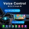 Luzeterna Portable 9.3-inch Wireless Apple CarPlay Screen for Car with Auto Brightness, 4K Dash Cam & Backup Camera, Bluetooth Car Stereo with Android Auto, Touchscreen CarPlay Box,GPS Navigation - Image 9