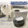 Smart Pet Water Fountain, Automatic Wireless Cat Water Fountain No Filter,Removable 3L Automatic Water Feeder Pet Water Dispenser Self Cleaning Water Fountain for Cats - Image 6