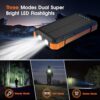 Power Bank Solar Charger,49800mAh Wireless Portable Charger with 4 Built-in Cables,22.5W Fast Charging Battery Pack USB-C in/Output PD+QC3.0 Portable Power Bank for All Cell Phones - Image 6