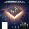 Wireless Earbuds, Bluetooth 5.4 Headphones HiFi Stereo, in Ear Earphones with 4 ENC Noise Cancelling Mics, 40H Playback Ear Buds with Mini Case, IP7 Waterproof Headset with LED Display, USB C Charging - Image 2