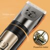 AJELU Dog Grooming Clipper Kit, Cordless Low Noise Rechargeable Electric Trimmer With Adjustable Comb & Detachable Blades, Suitable for Dogs, Cats, Pets - Image 6
