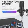 summina 2-in 2-out Mixer Recording Sound Card Computer Recording Audio Interfaces Mixing Console Computer Recording Driver Free DJ Microphone Equipment 48V Phantom Power Supply Audio Mixer - Image 3