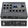 Pyle Professional USB Audio Interface with MIC/LINE, Guitar, AUX Stereo and RCA Inputs, Phone/Stereo/Monitor Outputs, Ideal for Computer Playing & Recording, Preset 24 Digital Effects - PMUX9